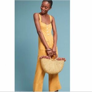 Sancia Alaro Wide-Leg Linen Jumpsuit Anthropologie